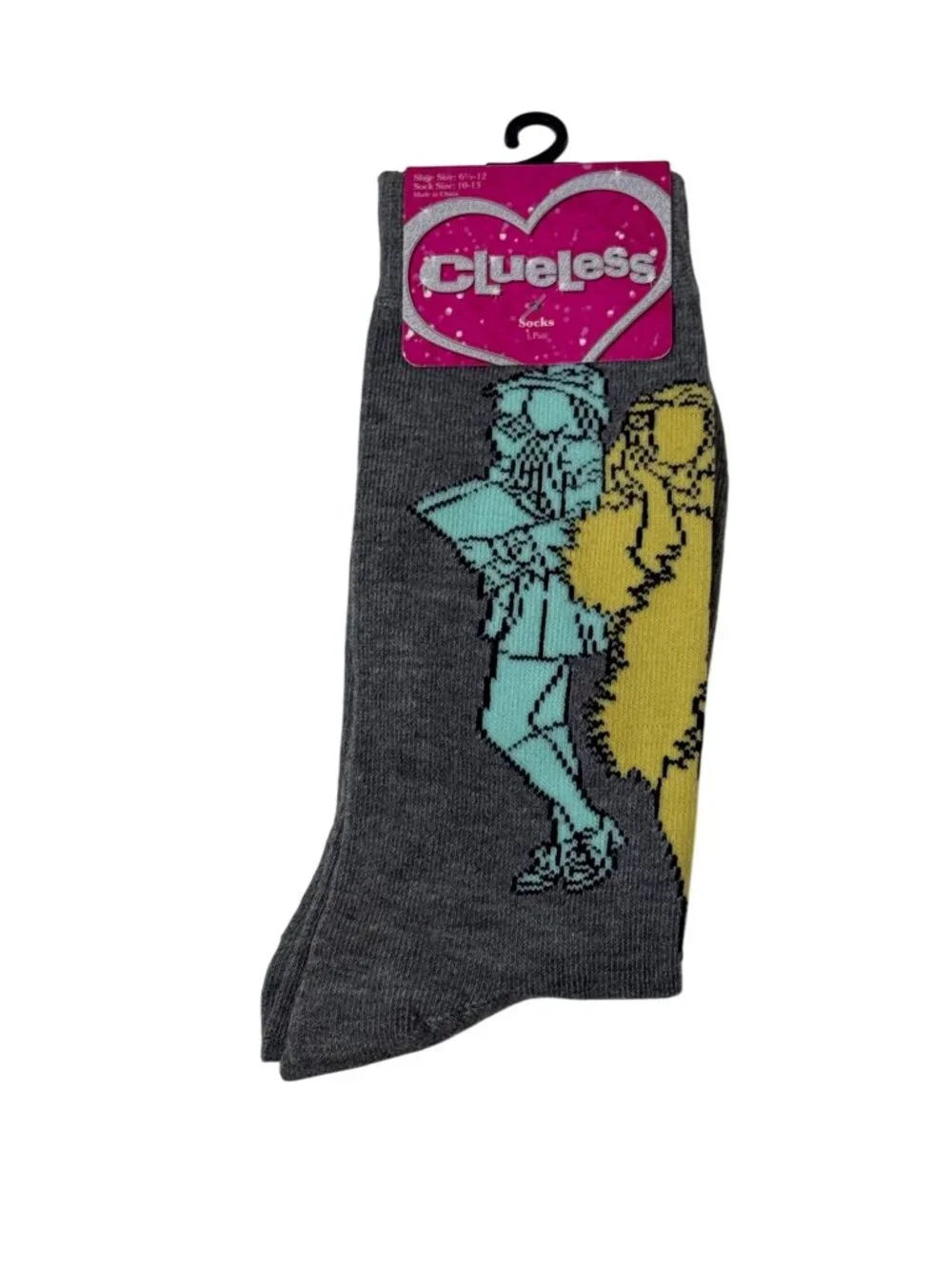 Clueless Movie Crew Socks Cher Dionne NWT